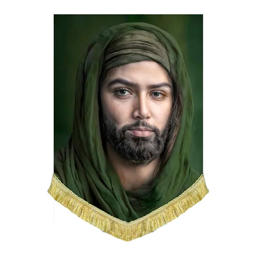 کتیبه مخمل تمثال اباعبدالله الحسین (ع)