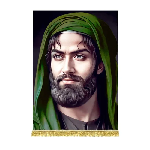 کتیبه مخمل تمثال اباعبدالله الحسین (ع)