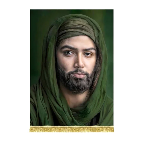 کتیبه مخمل تمثال اباعبدالله الحسین (ع)