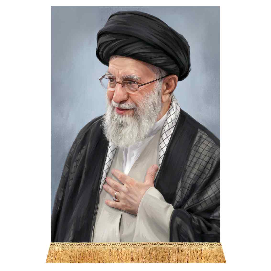 کتیبه مخمل آویز حضرت آیت الله العظمی سید علی خامنه ای