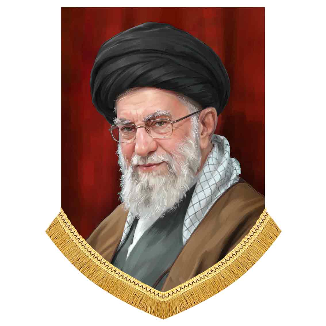کتیبه مخمل رهبر شهید ایران اسلامی