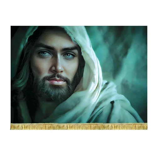 کتیبه مخمل تمثال امام حسین (ع)