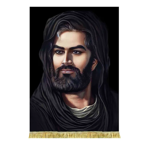 کتیبه مخمل تمثال امام حسین (ع)