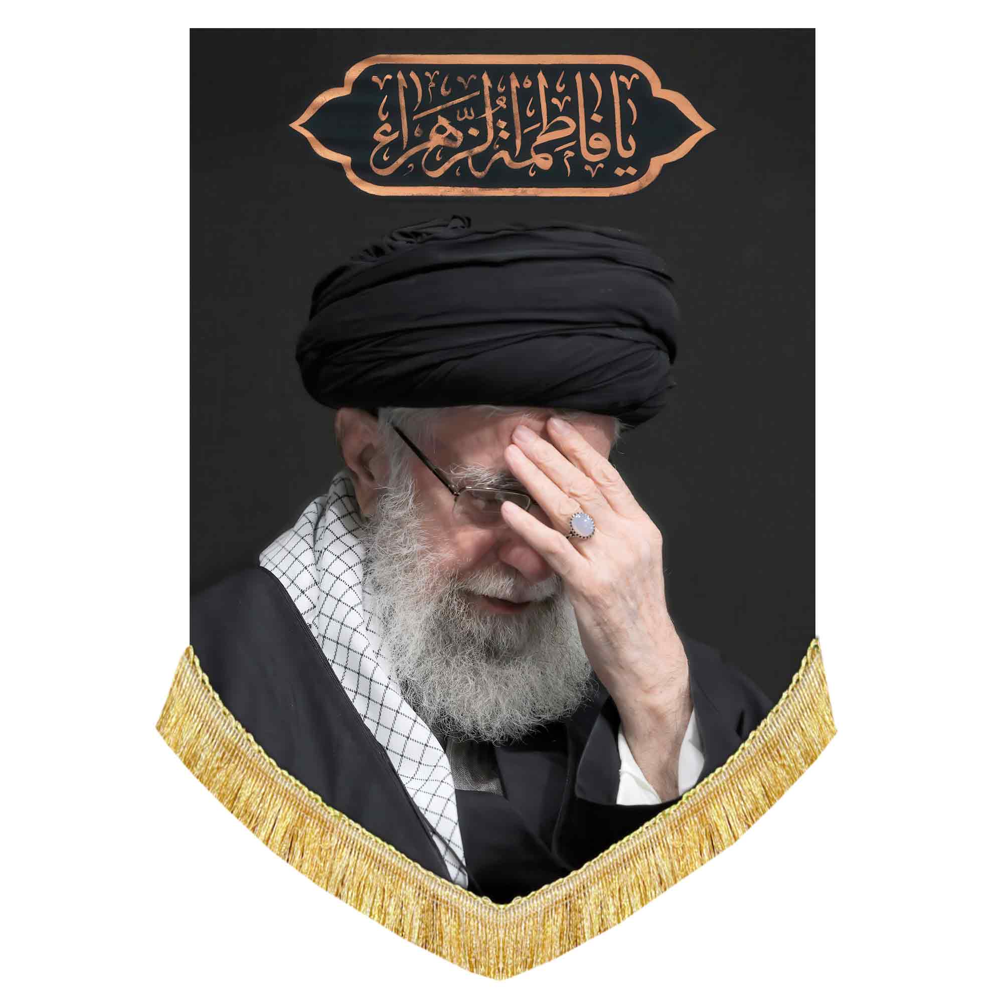 دکور تمثال رهبر شهید آیت الله سید علی حسینی خامنه ای