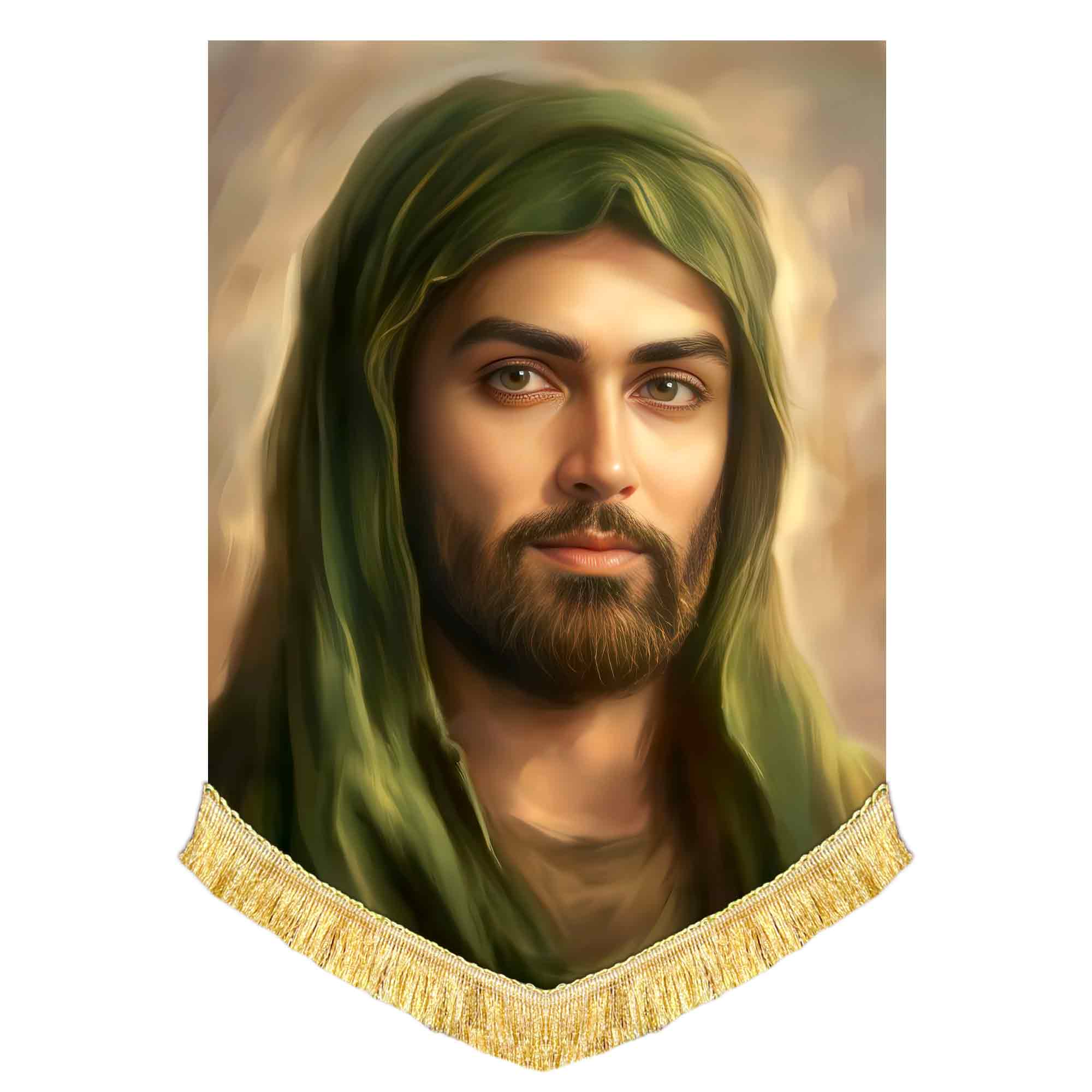 کتیبه مخمل تمثال امام حسین