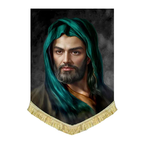 کتیبه مخمل شمایل امام حسین (ع)