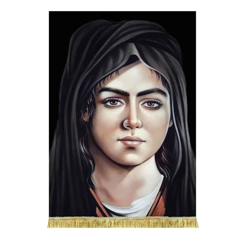 کتیبه مخمل تمثال حضرت قاسم (ع)