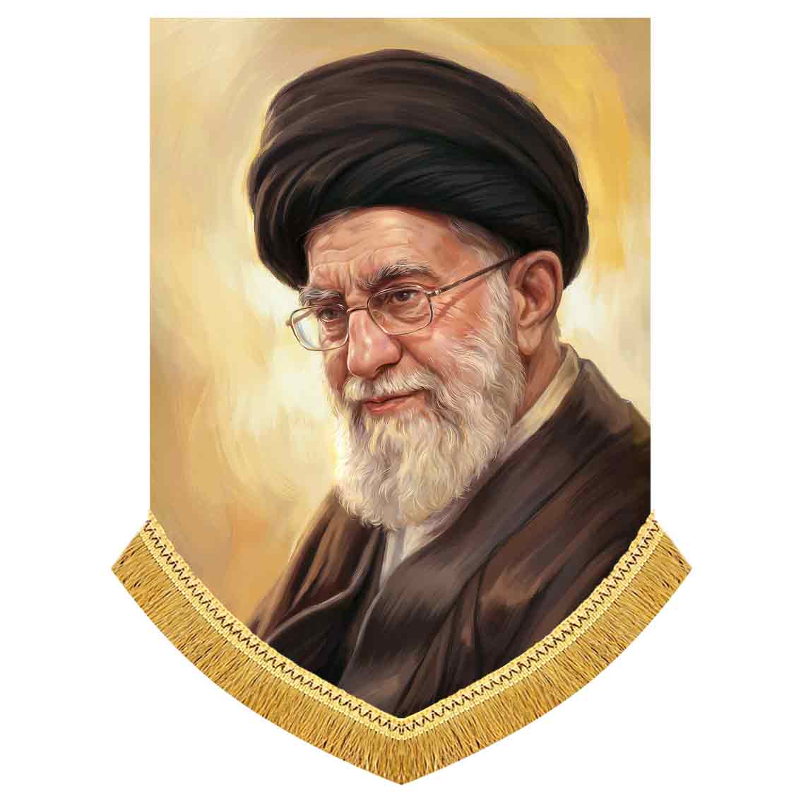 کتیبه آویز تمثال رهبر شهید آیت الله خامنه ای