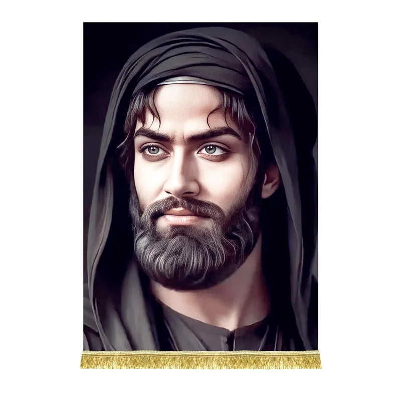 کتیبه مخمل تمثال اباعبدالله الحسین (ع)