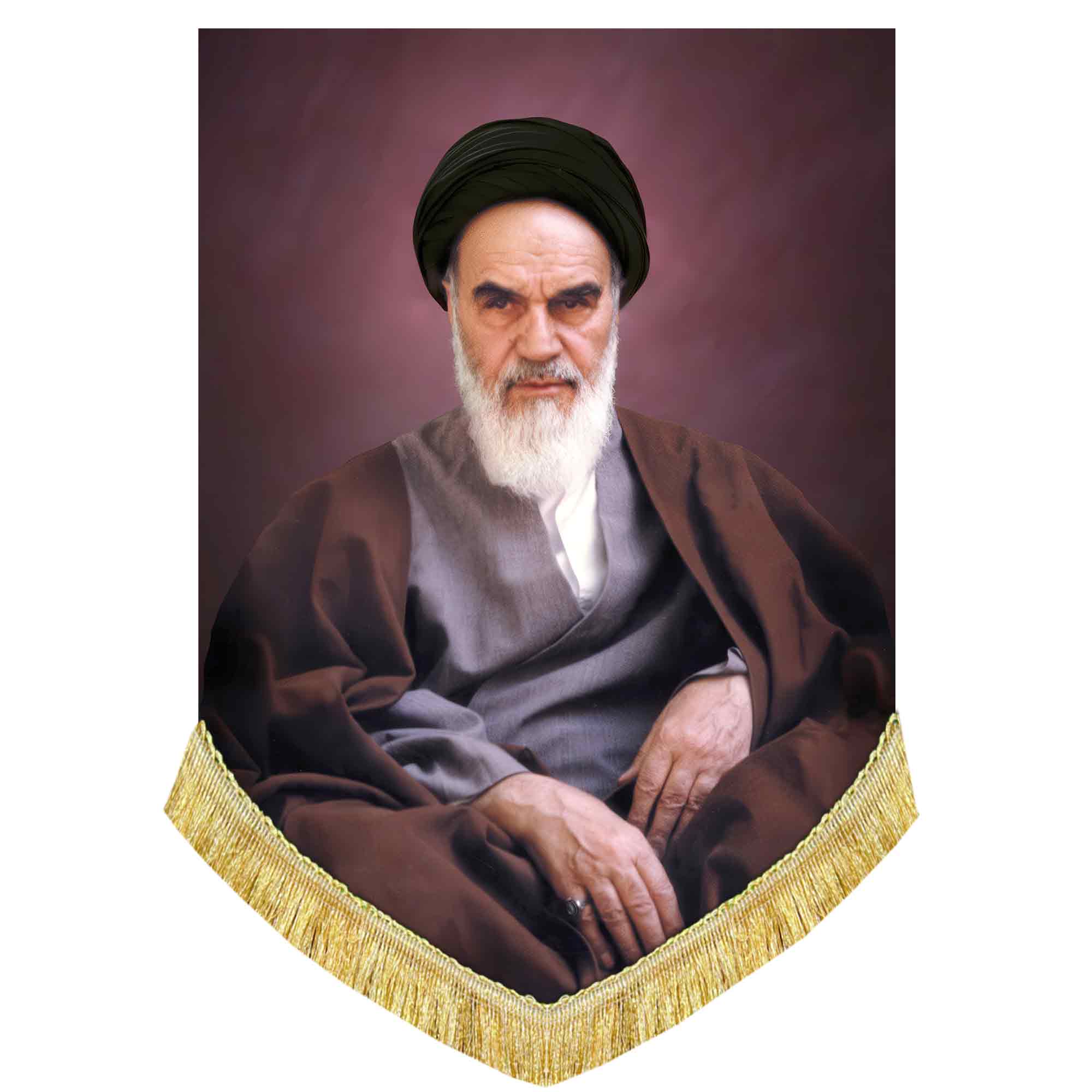 کتیبه مخمل آویز تمثال امام خمینی