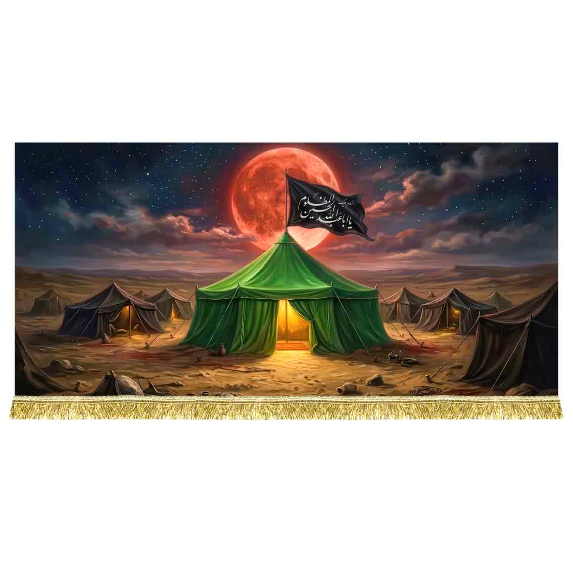 دکور مخمل نقاشی غروب عاشورا