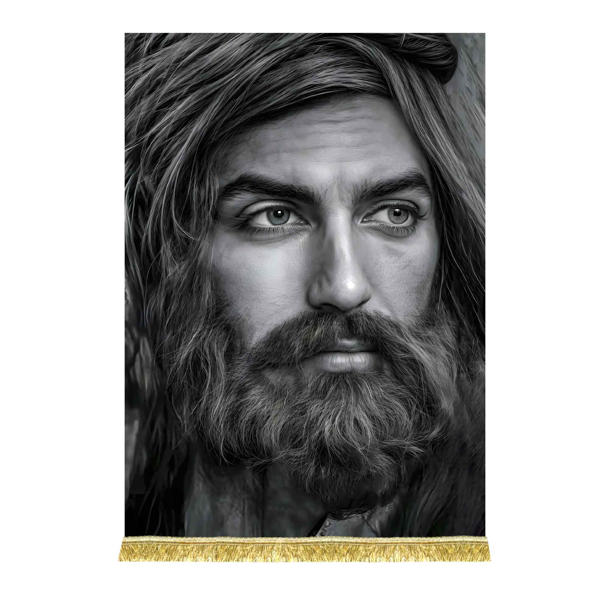 کتیبه مخمل شمایل امام علی