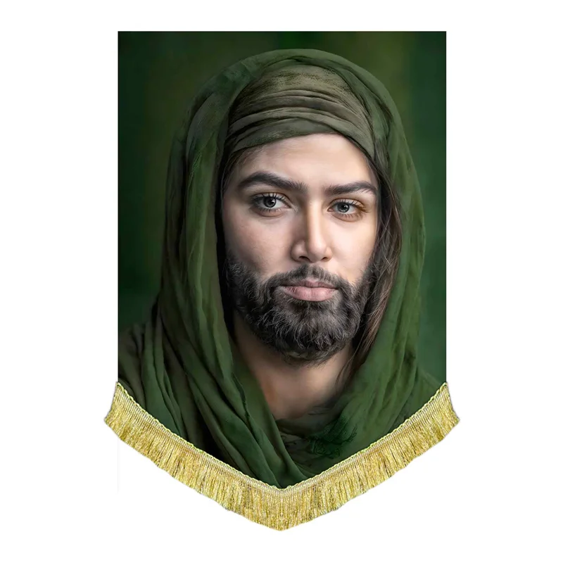 کتیبه مخمل تمثال اباعبدالله الحسین (ع)