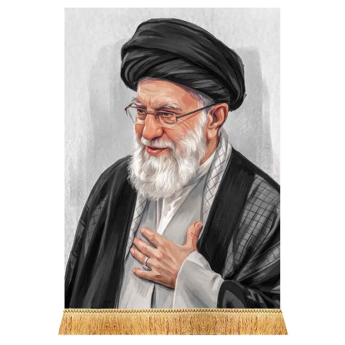 کتیبه مخمل شهید آیت الله خامنه ای