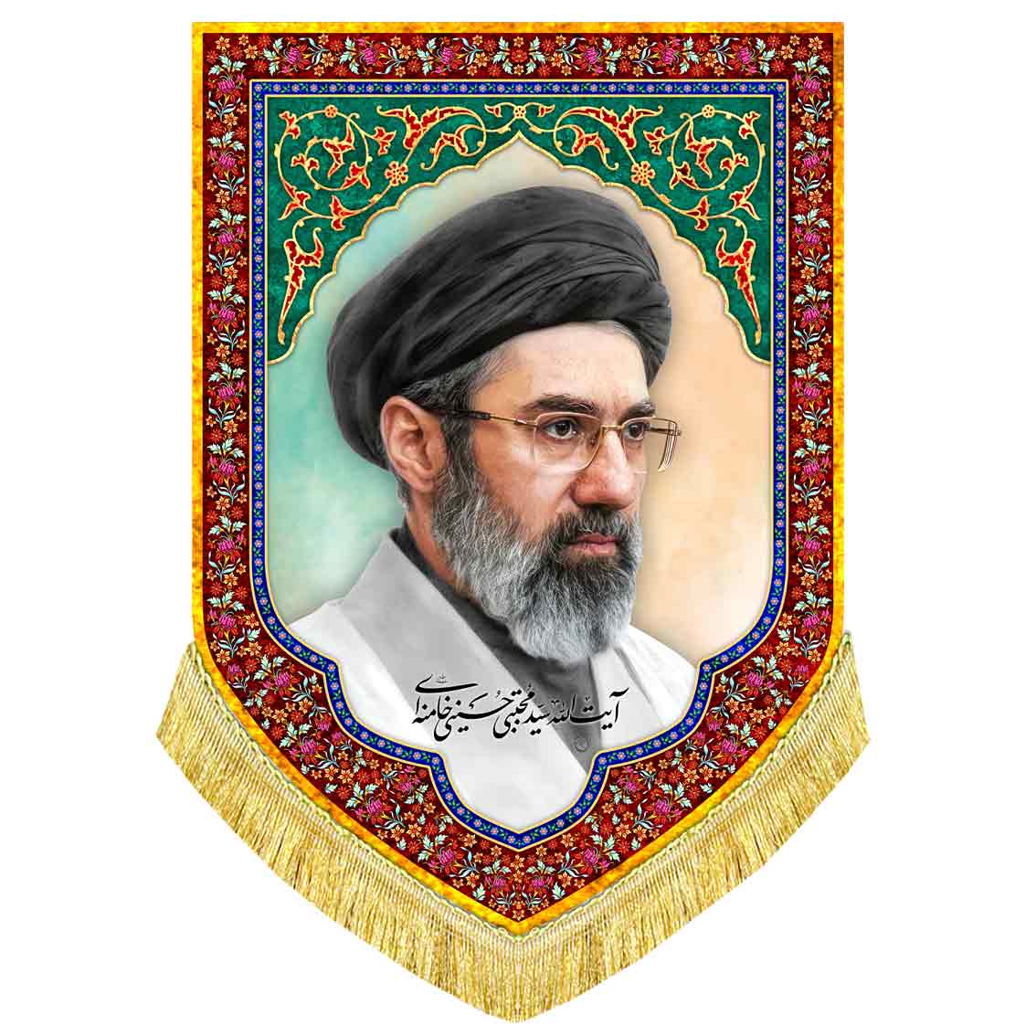 دکور تمثال رهبر انقلاب آیت الله سید مجتبی خامنه ای