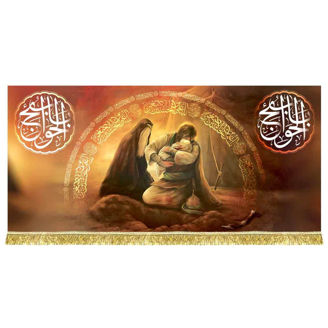 دکور مخمل نقاشی شهادت حضرت علی اصغر