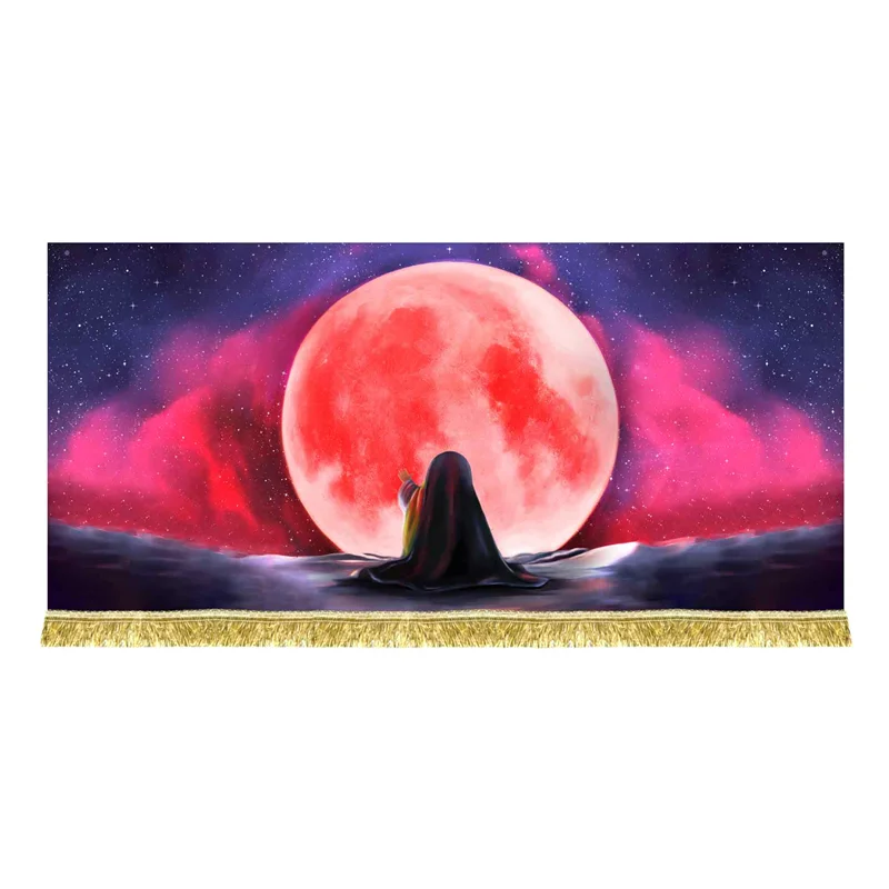 کتیبه مخمل نقاشی حضرت رقیه بنت الحسین (ع)