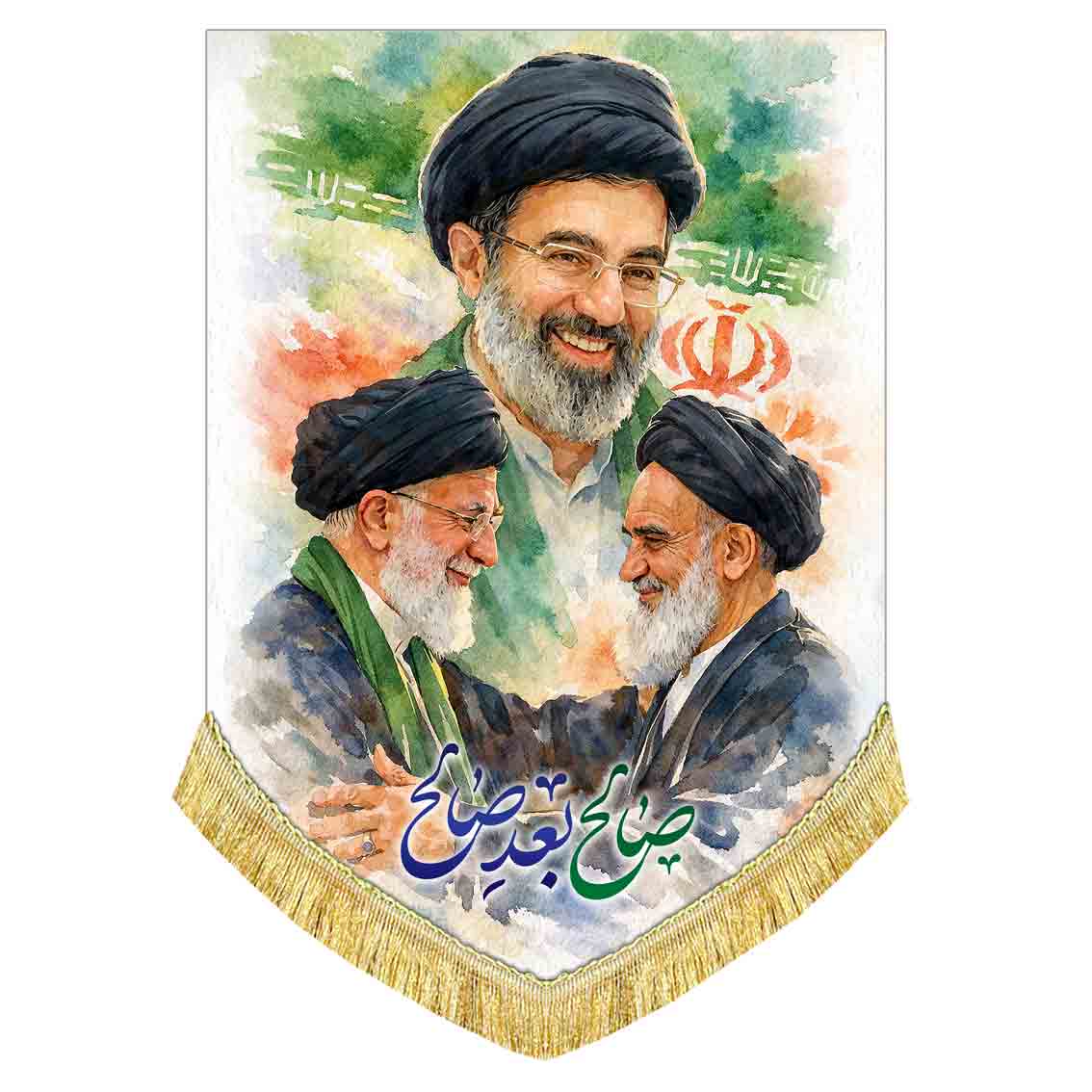 کتیبه مخمل آویز سه امام امت