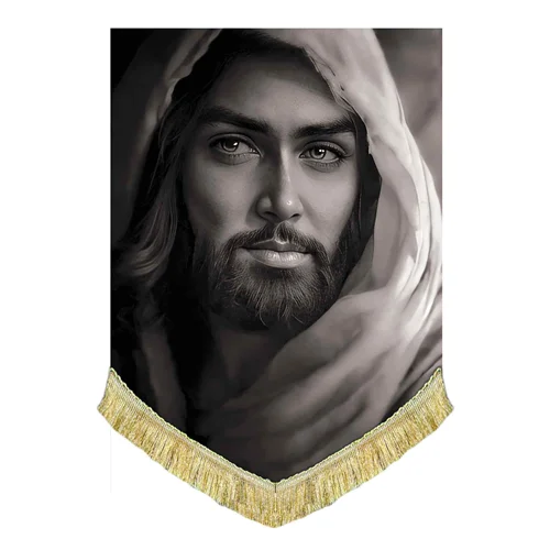 کتیبه مخمل تمثال امام حسین (ع)