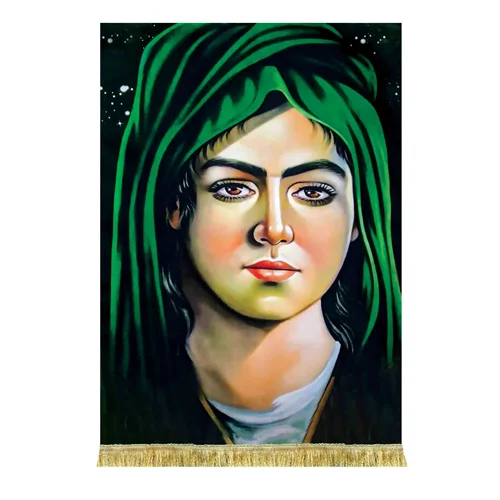 کتیبه مخمل تمثال حضرت قاسم (ع)