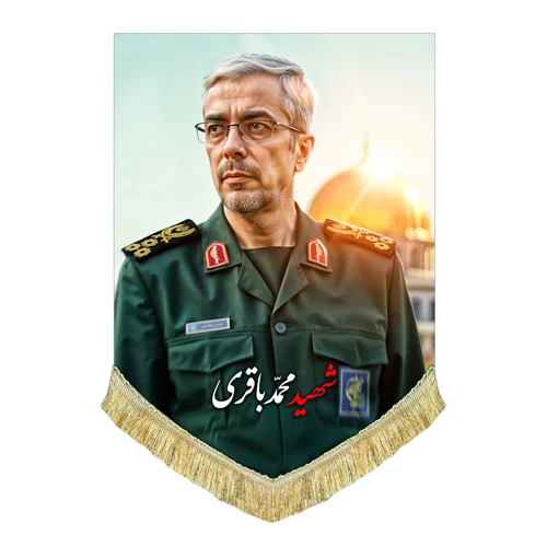 کتیبه مخمل تصویر شهید محمد باقری