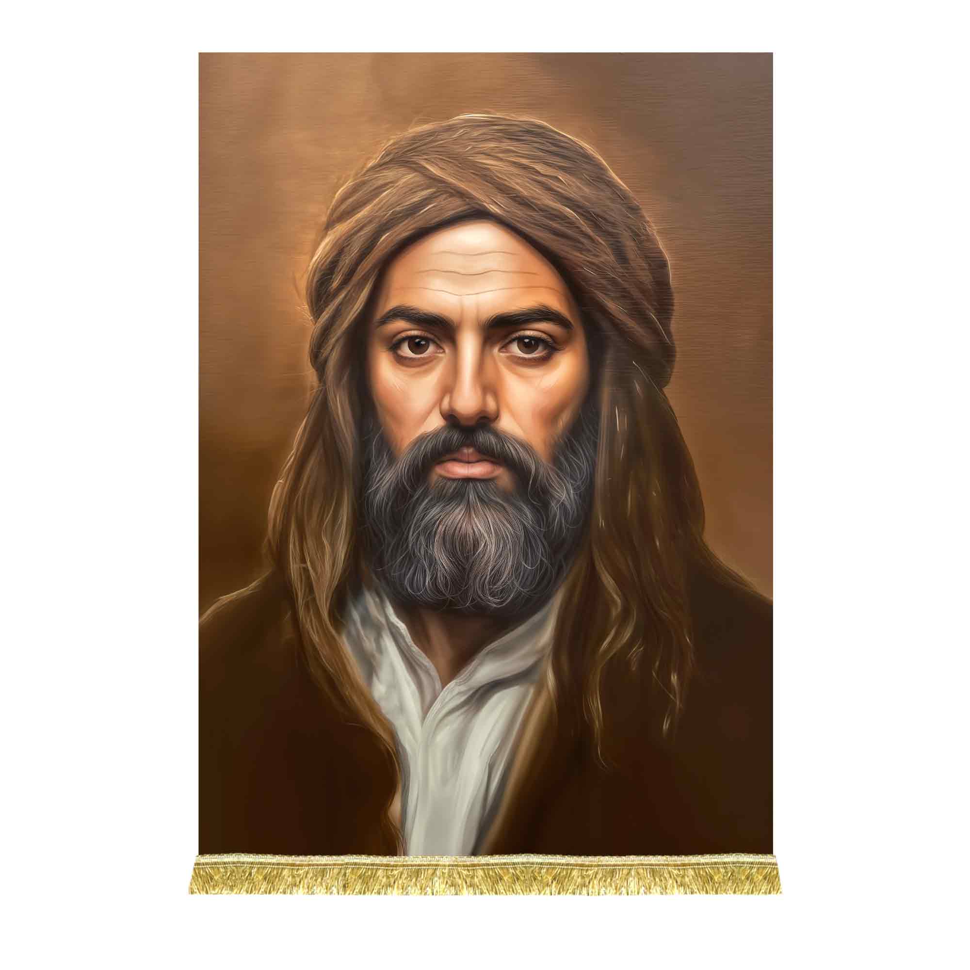 کتیبه مخمل شمایل امام علی