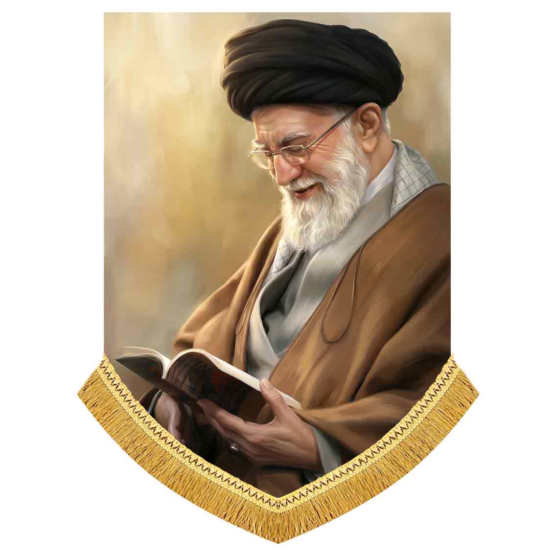 کتیبه مخمل آویز شهید آیت الله سید علی خامنه ای