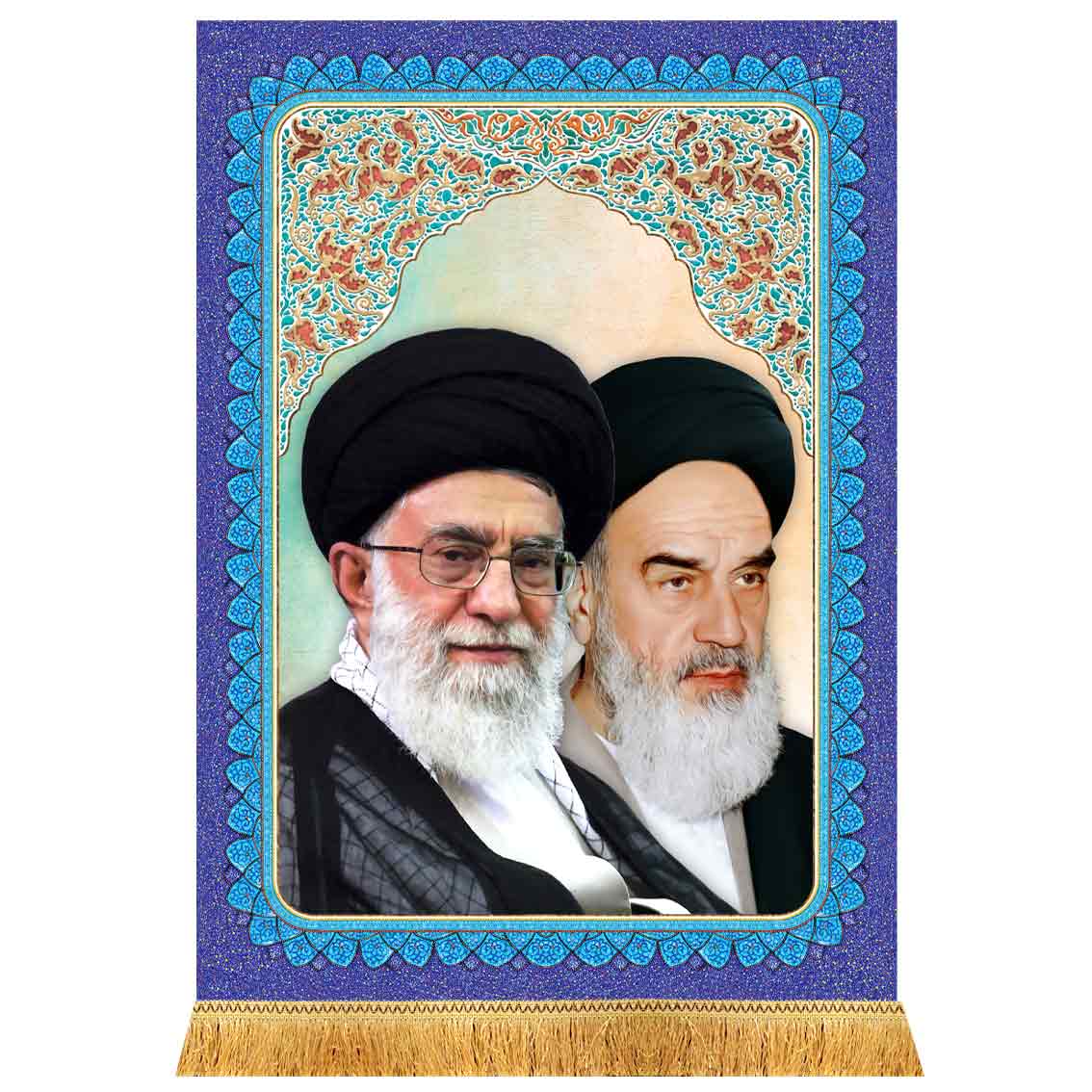 کتیبه شهید سید علی خامنه ای و امام خمینی