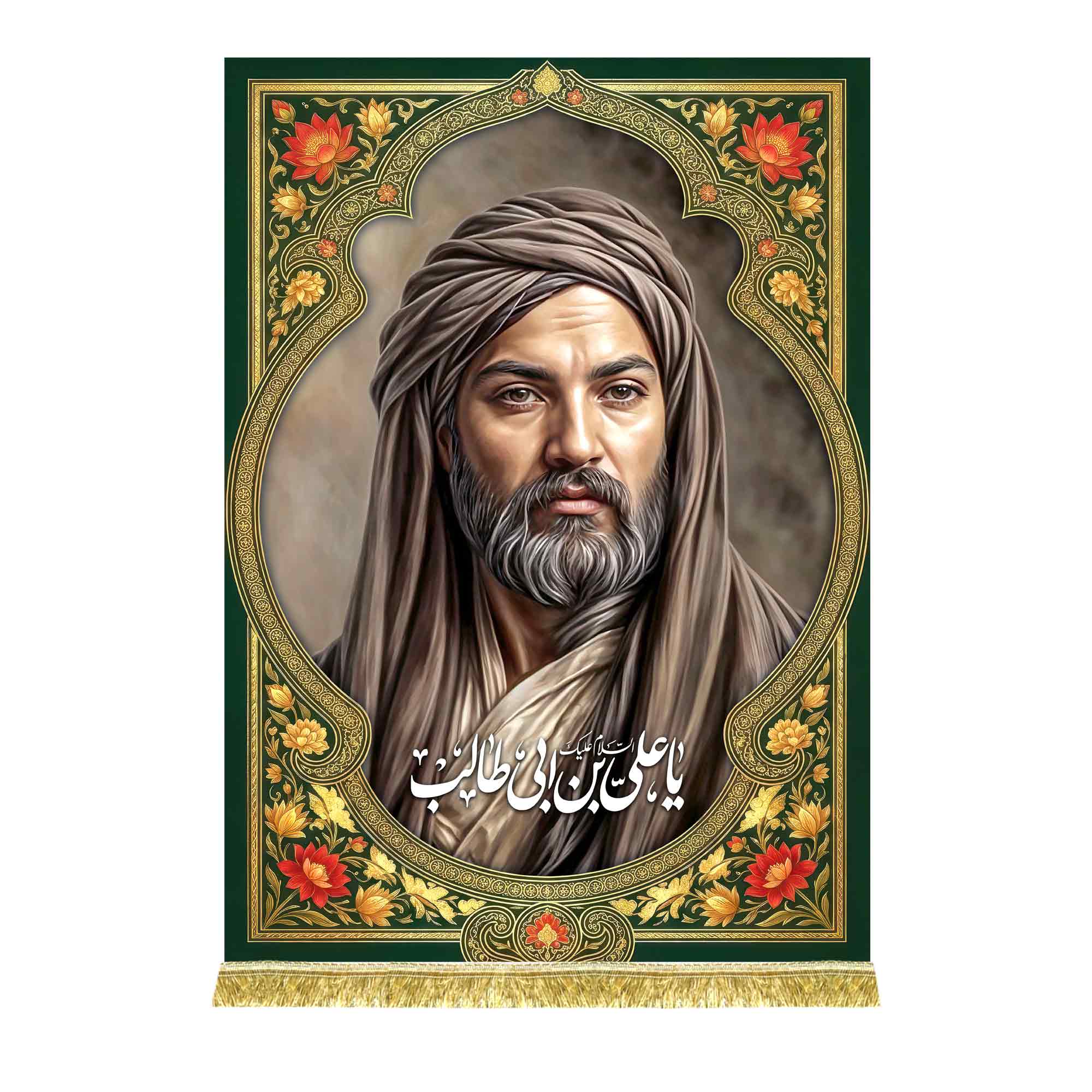 دکور مخمل شمایل امام علی