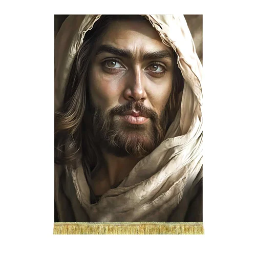 کتیبه مخمل شمایل امام حسین (ع)