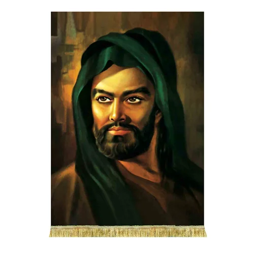 کتیبه مخمل تمثال امام حسین (ع)