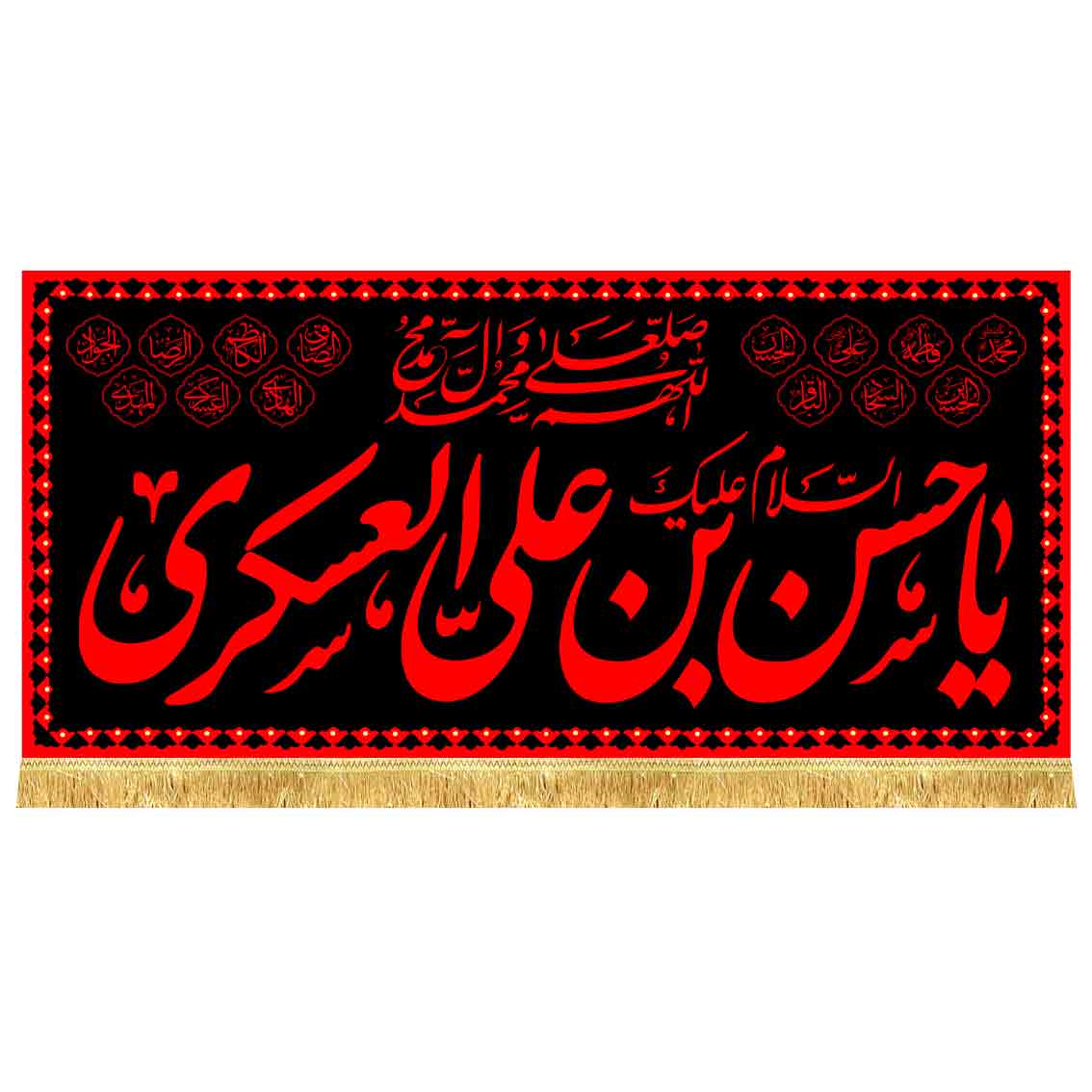 دکور مخمل طرح حرم شهادت امام حسن عسکری