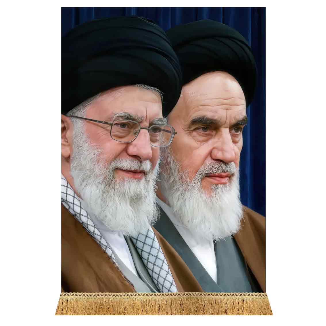 دکور تمثال رهبر شهید امام خامنه ای و امام خمینی
