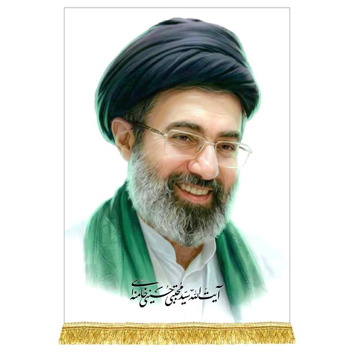 کتیبه تصویر امام سید مجتبی خامنه ای