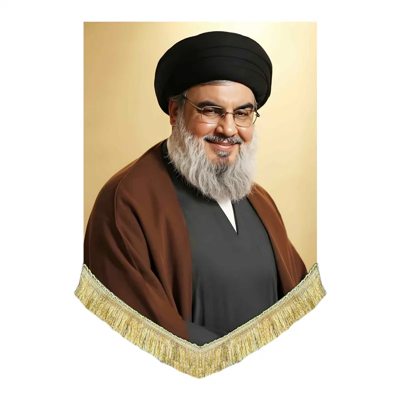 کتیبه مخمل تصویر شهید سید حسن نصرالله