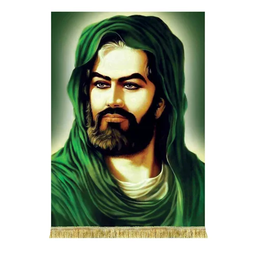 کتیبه مخمل تمثال امام حسین (ع)