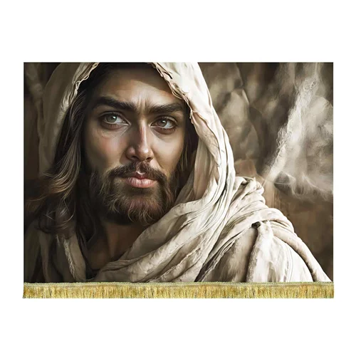 کتیبه مخمل شمایل امام حسین (ع)