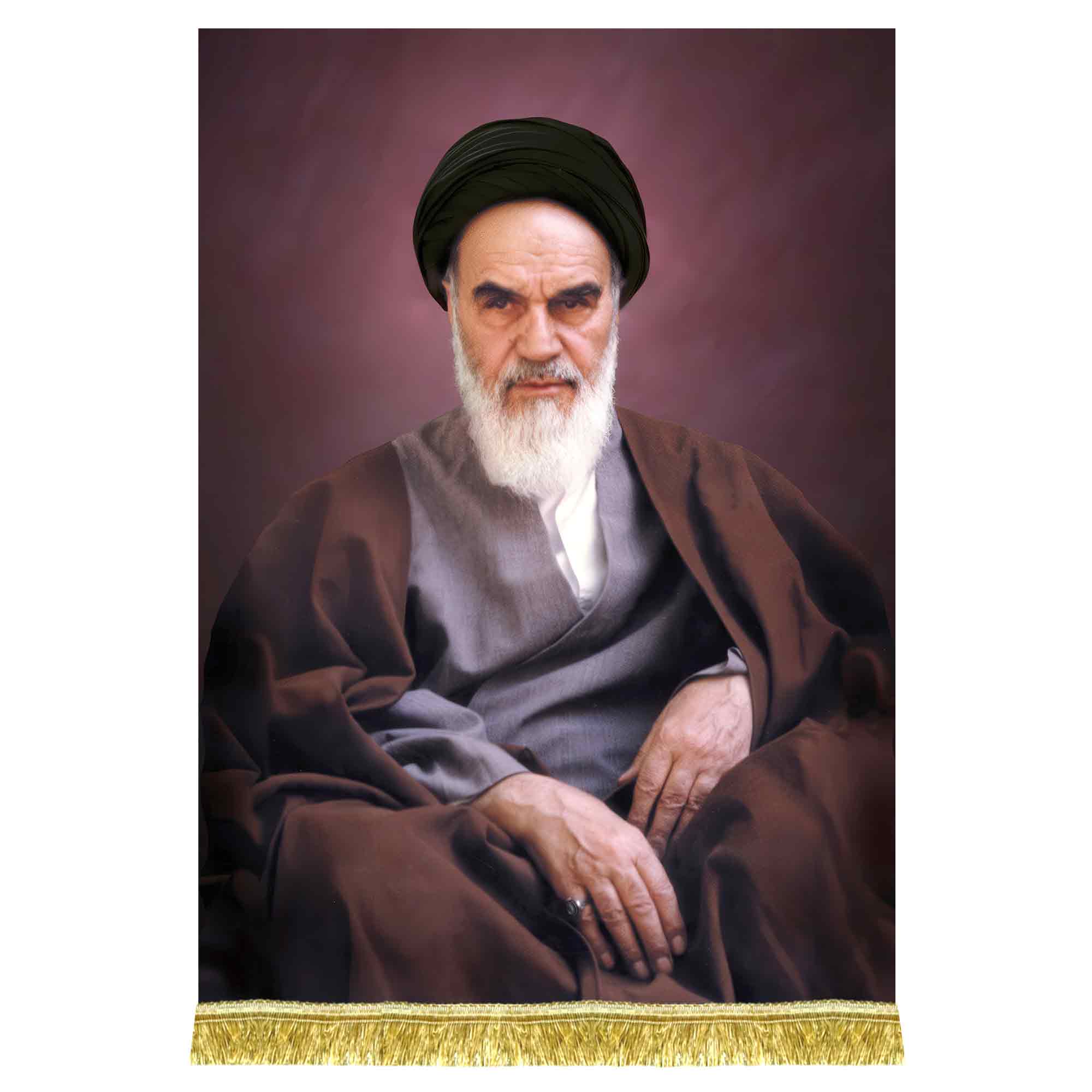 کتیبه مخمل آویز تمثال امام خمینی
