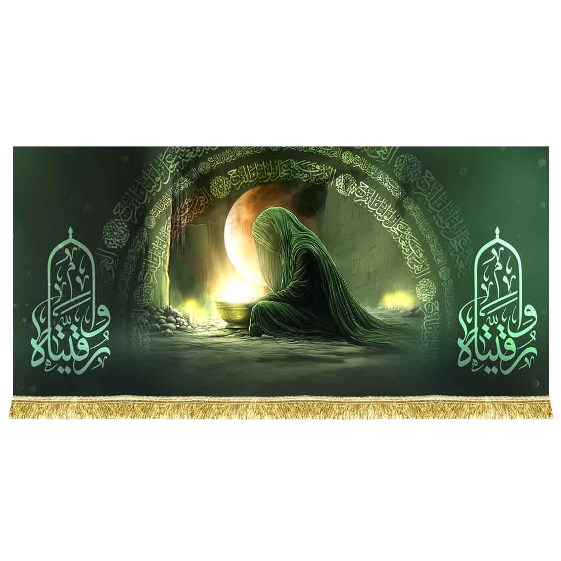 دکور مخمل نقاشی حضرت رقیه
