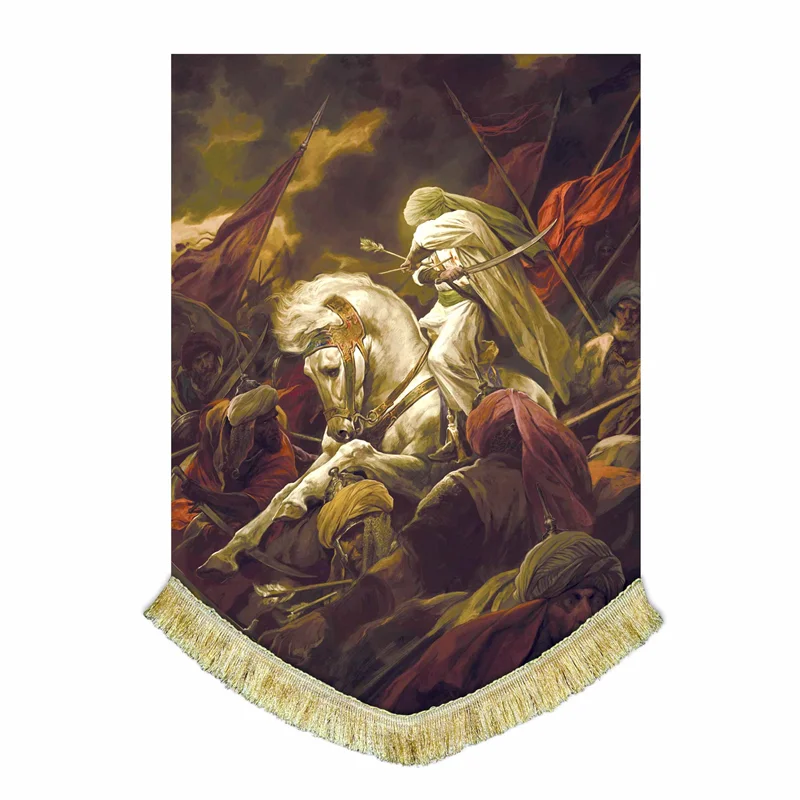پرچم نقاشی جنگ امام حسین (ع)